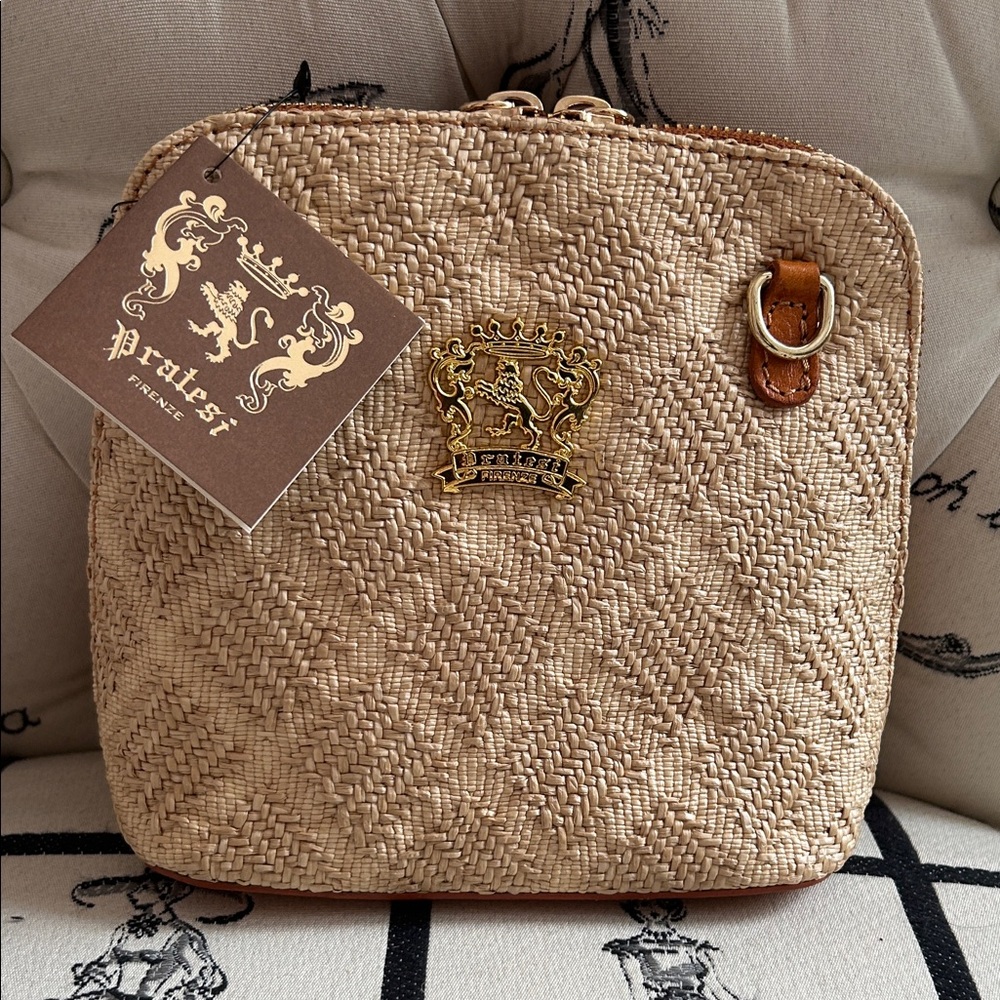Pratesi Brand New small crossbody purse 6”x7”
